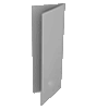 Hochglanz-UV-Lack Faltblatt, gefalzt auf 15,0 cm x 26,5 cm, 4-seiter