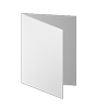 Taufkarte DIN A6 4-seiter 4/4 farbig mit beidseitig partieller Glitzer-Lackierung