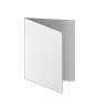 Taufkarte DIN A7 4-seiter 4/4 farbig + Sonderfarbe Silber
