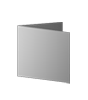 Taufkarte Quadrat 105 x 105 mm 4-seiter 4/4 farbig mit beidseitig partieller UV-Lackierung