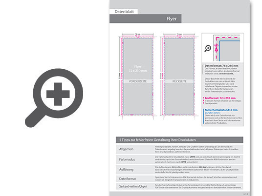 Product Bild hochglanz-uv-lack-flyer_7_2_cm_x_21_0_cm__beidseitig_bedruckt