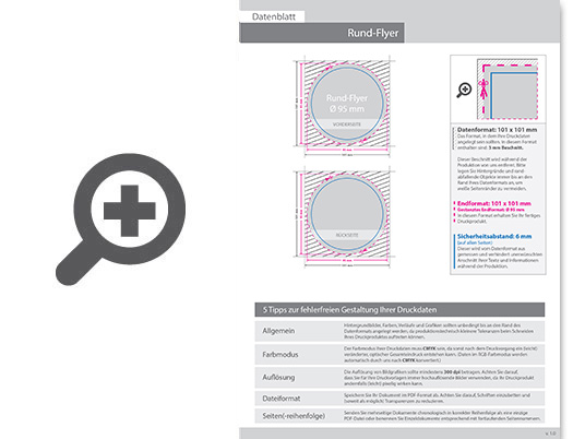 Product Bild flyer_rund_durchmesser_9_5_cm__beidseitig_bedruckt